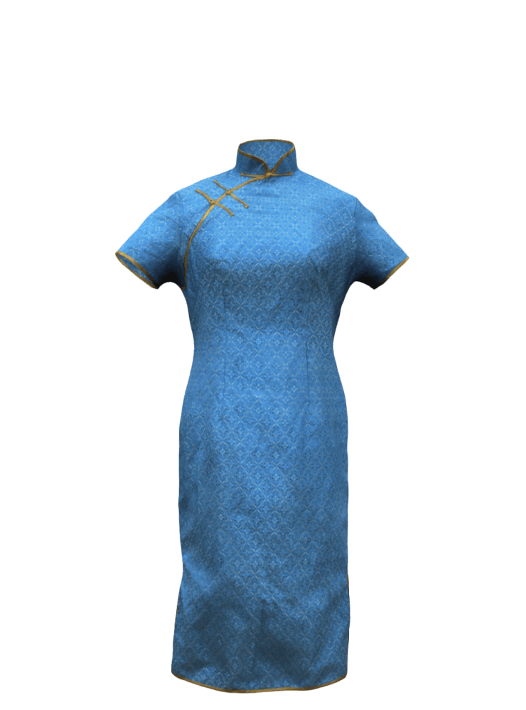 圓襟十字袖夾長衫 - 封有才師傅